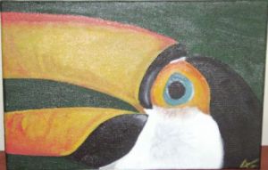 Voir le détail de cette oeuvre: Le toucan d'iguacu